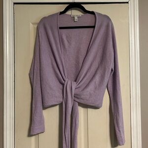 Autumn Cashmere Lavender Cardigan
